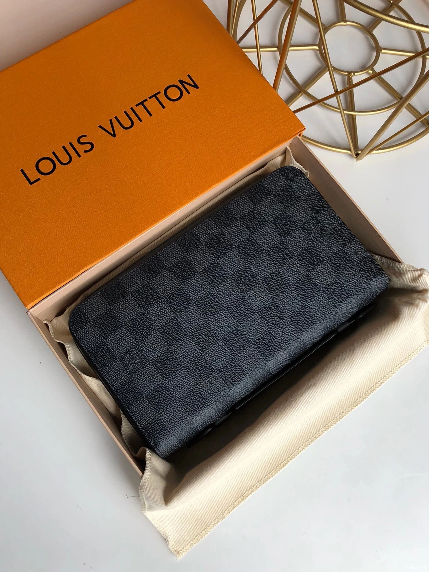 AAA Pruses Bags WALLET XL ZIPPY Vuitton Louis 0804